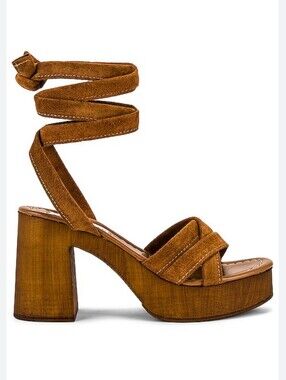 Steve Madden Rydley Leather Sandals Cognac
